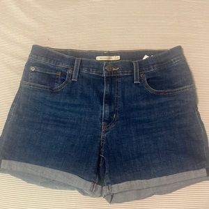 These are Levi shorts worn once or twice no stains and in good condition.